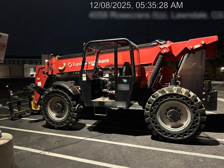 2019 Manitou MTA10055 Canopy, 120 HP, Solid Tires, Work Lights, Lift Hook, Auxiliary Hydraulics 66" Carriage and 60" Forks