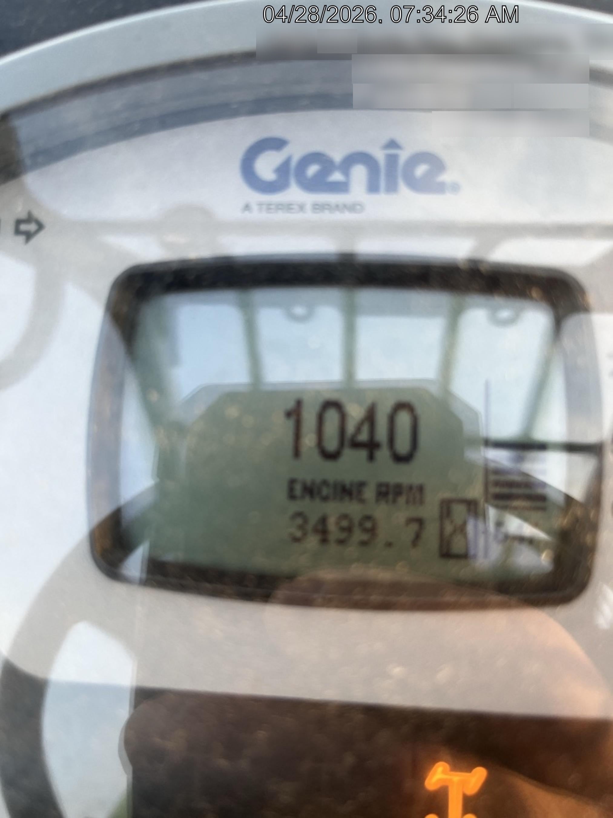 2018 Genie GTH-1056 Genie GTH-1056 w/Open ROPS, Solid Tires, Work Light/Beacon, 60" Carriage and Forks