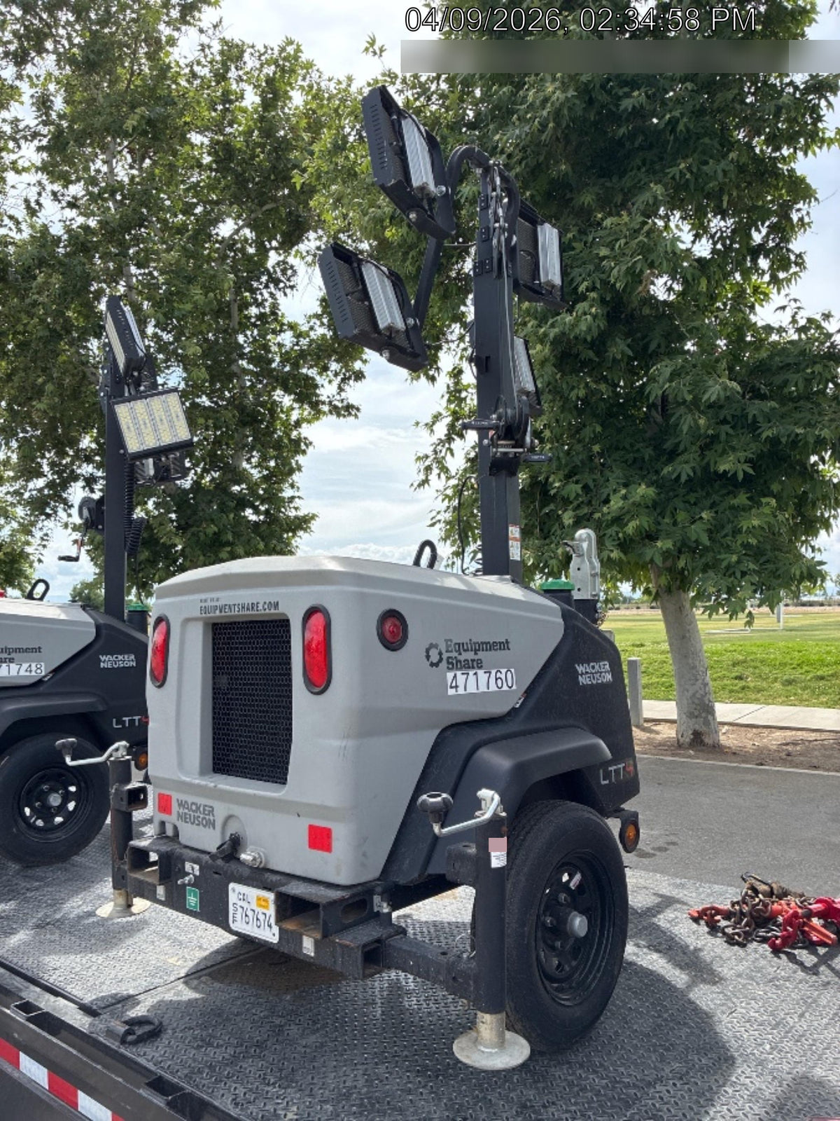 2024 Wacker Neuson LTT4 Diesel, Kohler KDW702, Deep Sea Controller, Auto Start, LED 320W, Bypass Outlet, T3