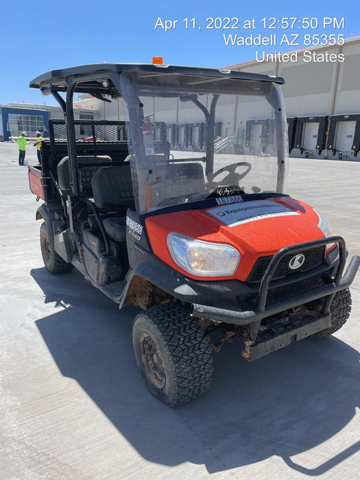 2021 Kubota RTV-X1140W-H Plastic Canopy, Windshield Acrylic Clear, LED Strobe Light, Wire Harness Kit, Back up Alarm