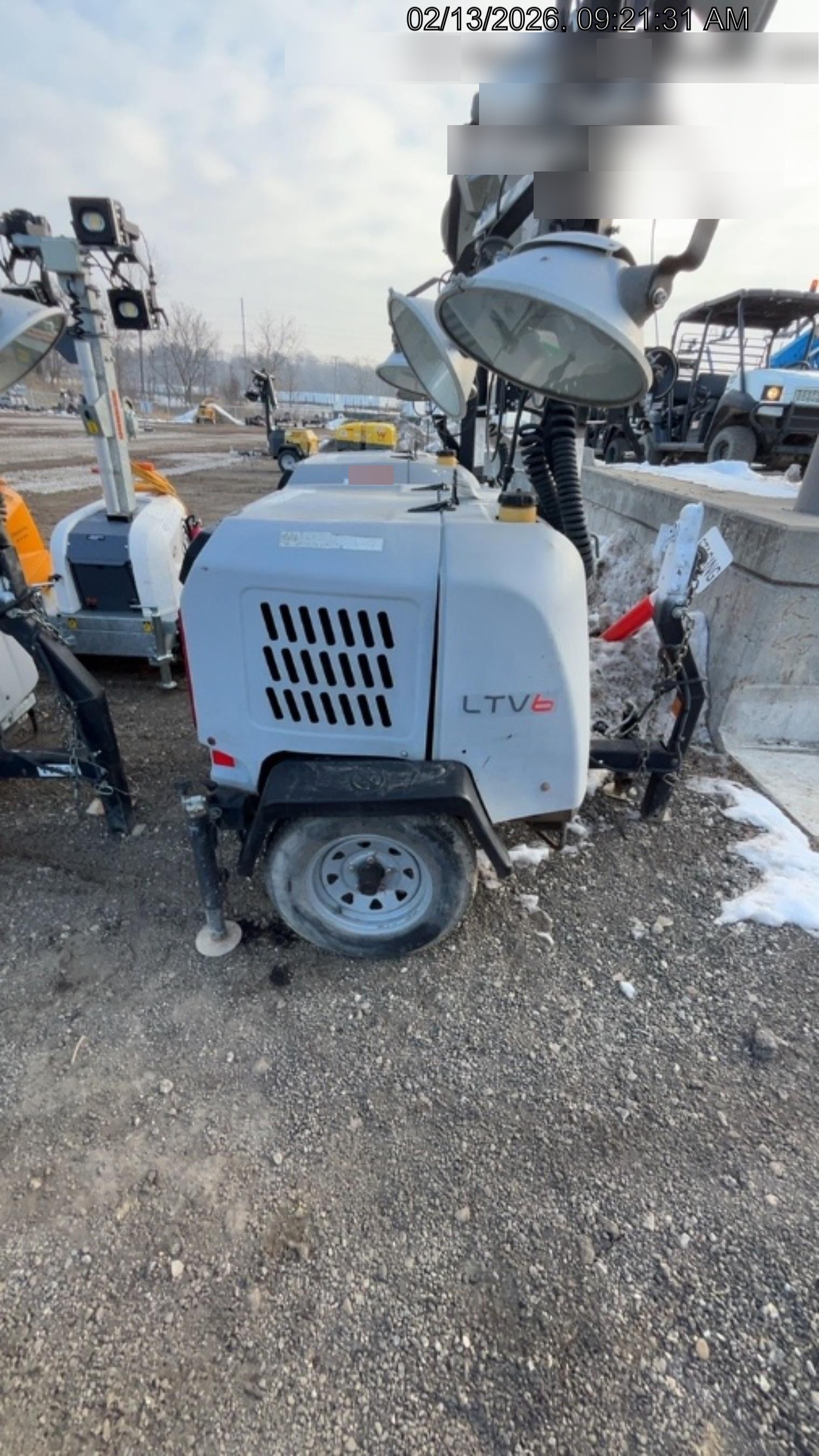 2019 Wacker Neuson LTV6L-MH Mobile Light Tower w/Fuel Level Sensor Installed