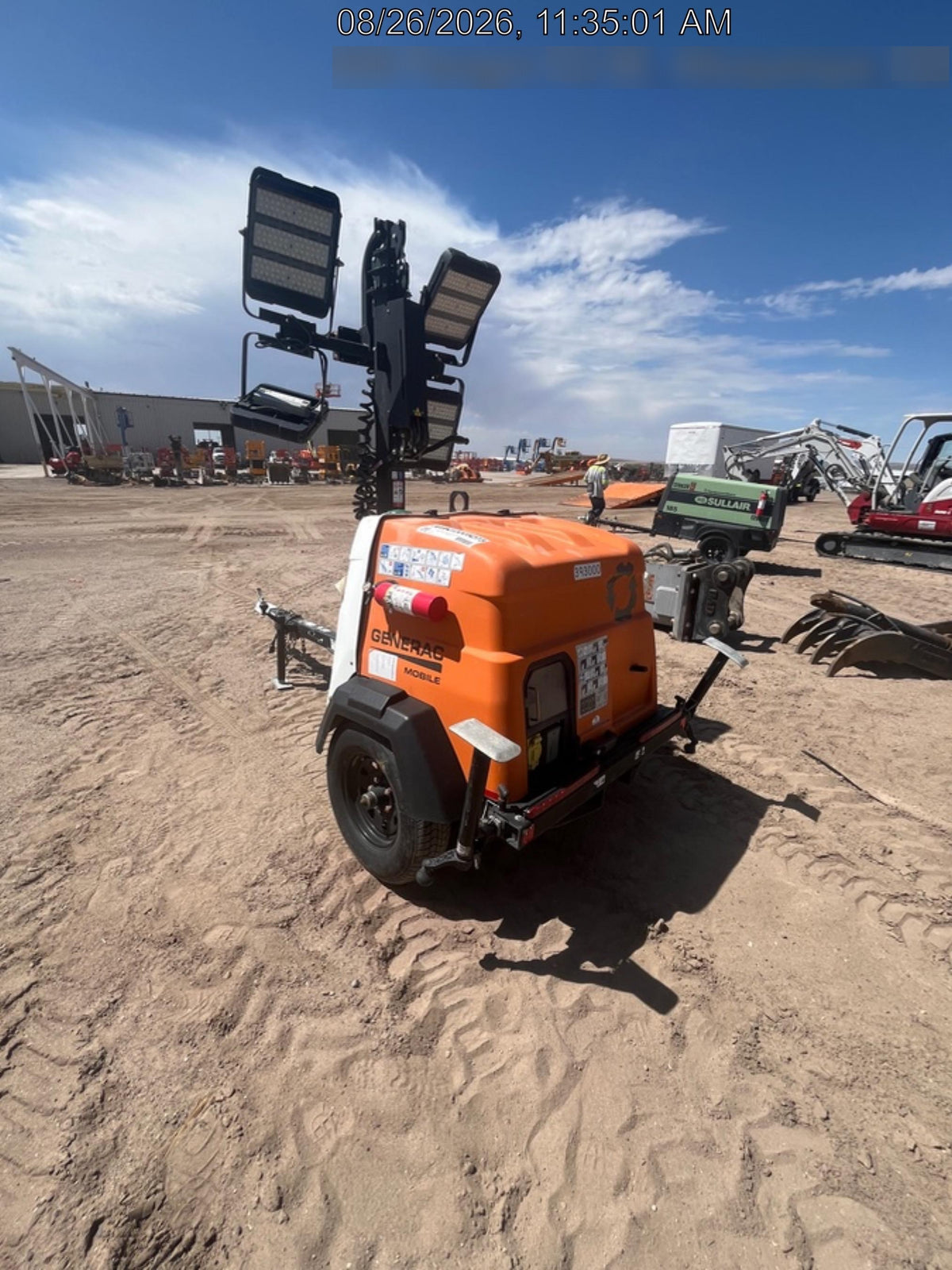 2024 Generac MLT2 Diesel, Flex Switch 120V Input, Powerzone Controller, 
(4) 320W LED Lights, 4kW Generator, 39.9 Gal Fuel Tank, 2" Ball, T3