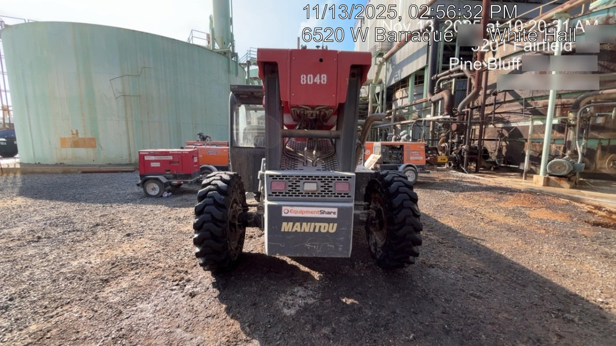 2018 Manitou MTA10055 Manitou MTA 10055 w/Open ROPS, Work Lights/Strobe, Aux Hyd, Solid Tires, Lift Hook, 66" Carriage, 60" Forks