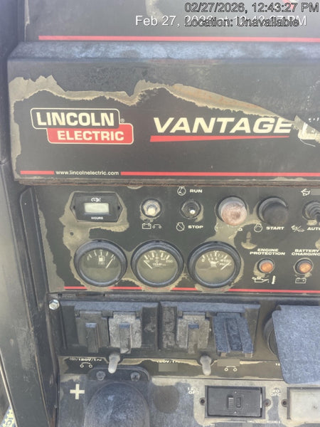 2019 Lincoln Electric Vantage 322 Welder Ready-Pak 3, Two wheel trailer, Fender and Light kit, Cable Rack
