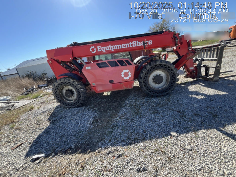 2020 Manitou MTA12055SER3 Cab/Heat/Air, Solid Tires, Amber Strobe, Lift Hook w/66" Carriage, 60" Forks