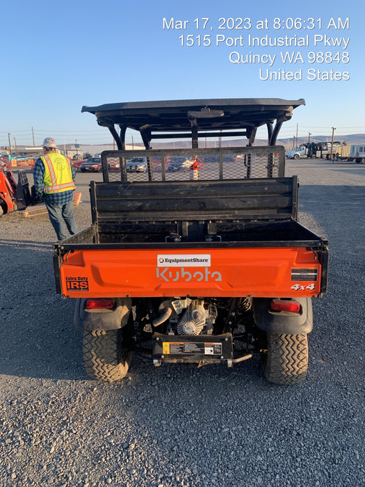 2021 Kubota RTV-X1140W-H Plastic Canopy, Windshield Acrylic Clear, LED Strobe Light, Wire Harness Kit, Back up Alarm