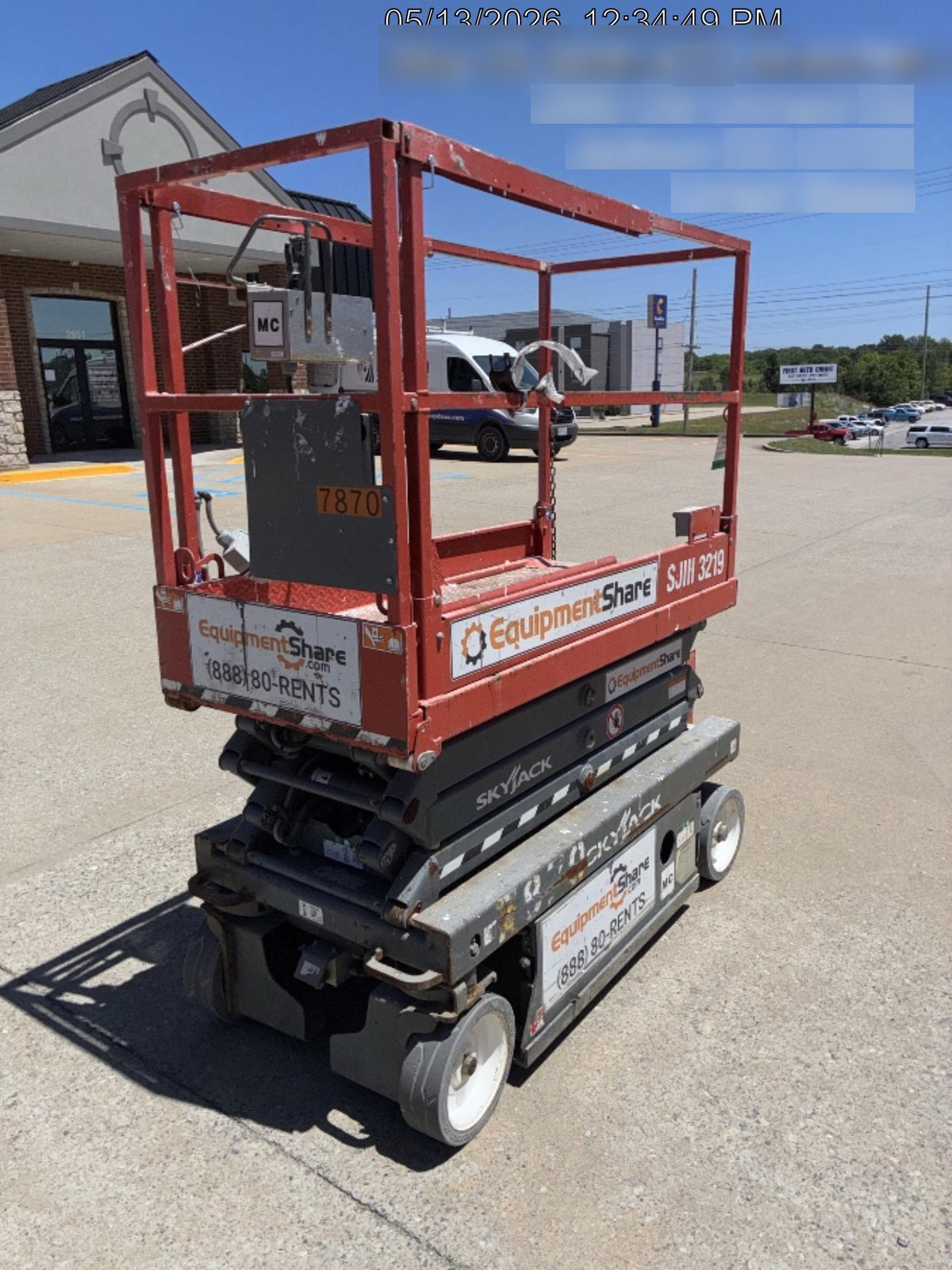 2017 Skyjack SJIII-3219 Skyjack SJIII3219 Scissor Lift w/Trojan Batteries