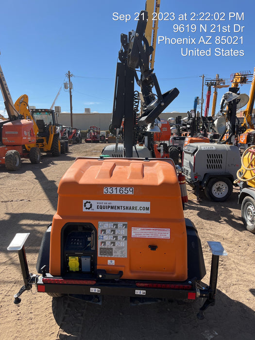 2023 Generac MLT2 Diesel, Flex Switch 120V Input, Powerzone Controller, (4) 320W LED Lights, 4kW Generator, 39.9 Gal Fuel Tank, 2" Ball, T3