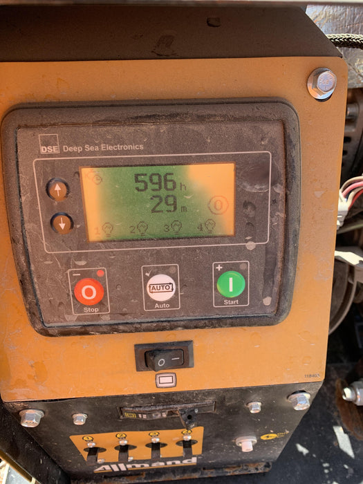 2022 Allmand NLV3GR (4) LED Light Fixture 350W, 23' Vertical Mast, 3kW Prime, Towable, Deep Sea L401, Leveling Jacks, Yanmar T4F 5.8hp