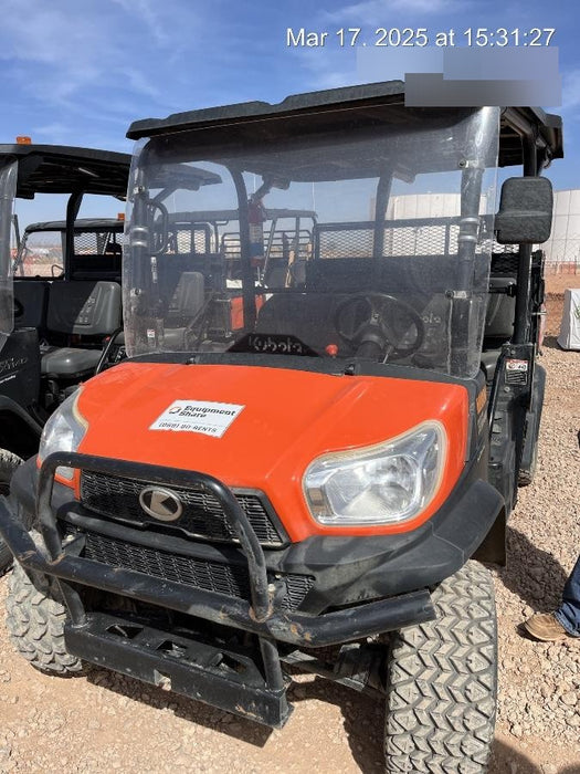 Kubota RTV-X1140W-H 4WD utility cart -LED strobe -Windshield tempered glass -Plastic canopy -Wire harness kit -Backup alarm
