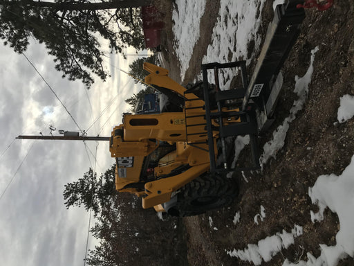 2019 JCB 512-56 Cab/Heat/Air, 109 HP, Solid Tires, STD Worklight, Beacon, Aux Hydraulics, Lifting Eye, Back up Alarm w/66" Carriage/60" Forks