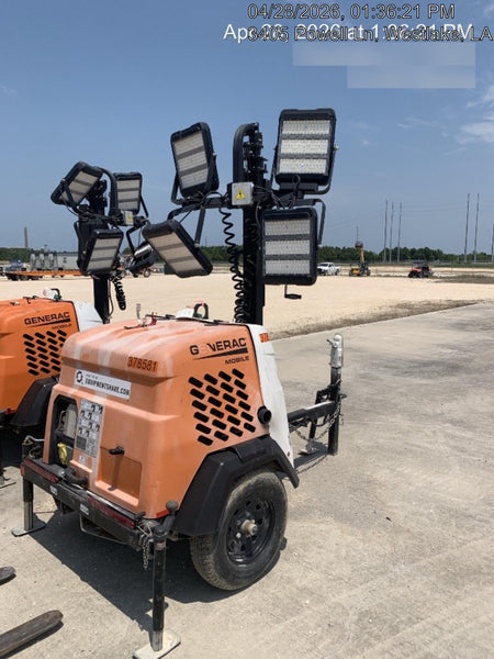 2023 Generac MLT2 Diesel, Flex Switch 120V Input, Powerzone Controller, 
(4) 320W LED Lights, 4kW Generator, 39.9 Gal Fuel Tank, 2" Ball, T3