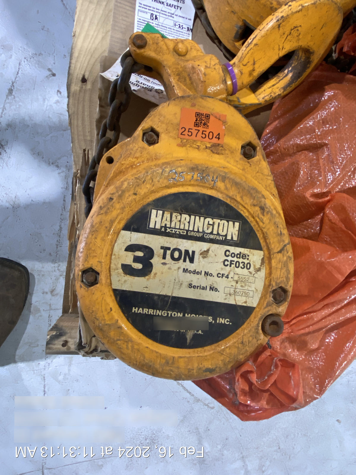 2022 HARRINGTON CF030-20