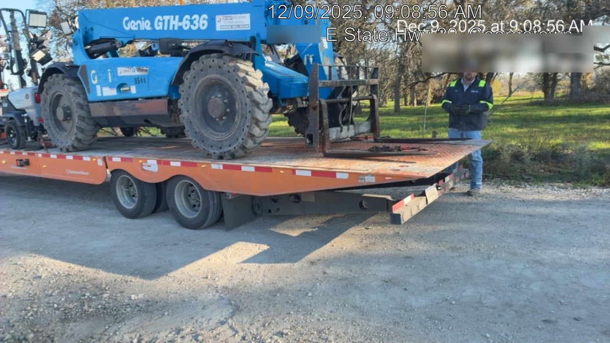 2018 Genie GTH-636 Genie GTH-636 w/Open ROPS, Solid Tires, Work Light/Beacon, 48" Carriage and Forks