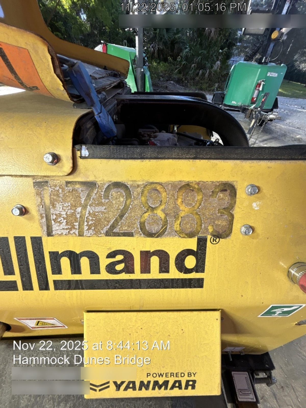 2021 Allmand NLV3GR (4) LED Light Fixture 350W, 23' Vertical Mast, 3kW Prime, Towable, Deep Sea L401, Leveling Jacks, Yanmar T4F 5.8hp