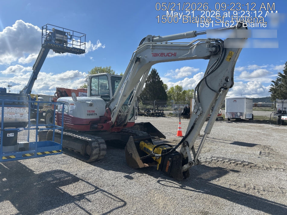 2020 Takeuchi TB290C Cab/Heat/Air, Rubber Tracks, Manual TAG QC