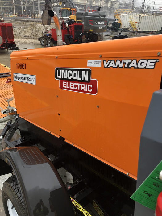 2021 Lincoln Electric Vantage 322 Vantage 322 Ready Pak 3 w/ Decals, ORANGE (includes trailer, cable rack, fender light kit) NO Telematics