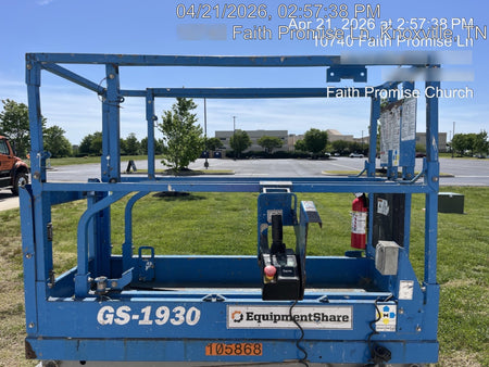 2020 Genie GS-1930 Solid Non Marking Tires, Beacon, Folding rails with half height swing gate