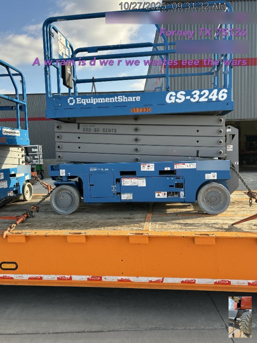 2018 Skyjack SJIII-3226 Skyjack SJIII3226 Scissor Lift w/Trojan Batteries