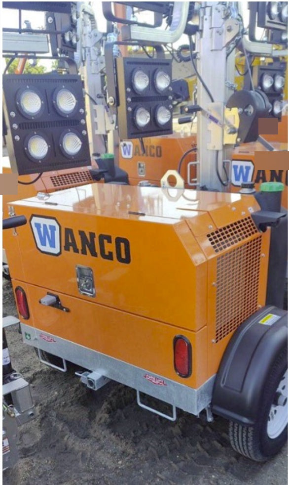 2023 Wanco WLTT-4MM4K Diesel, Deep Sea Controller, Shore Power Plug, Auto Start, (4) 350W LED Floodlights, 4kW Generator, 60 Gal Fuel Tank, 2" Ball, T3