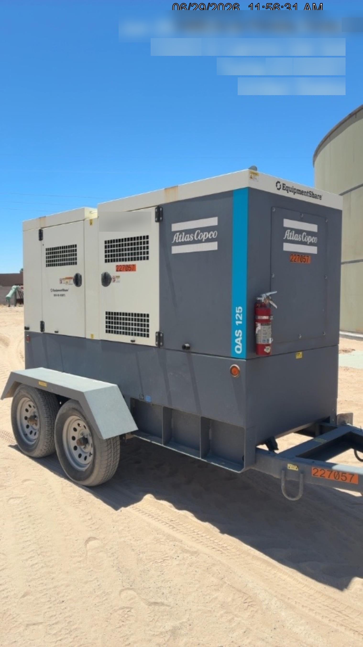 2022 ATLAS COPCO QAS 125