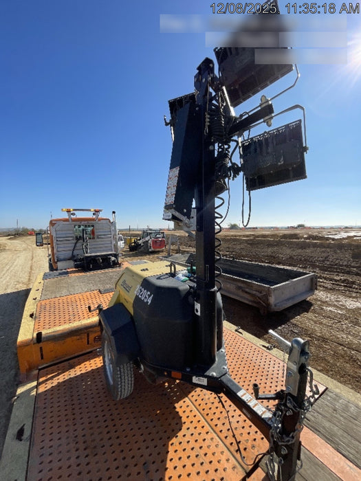 2022 Allmand NLV3GR (4) LED Light Fixture 350W, 23' Vertical Mast, 3kW Prime, Towable, ES Decals, T3