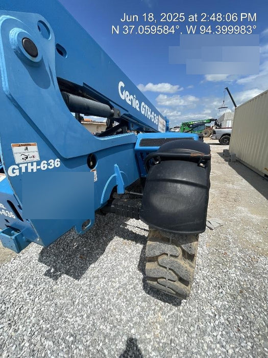 2018 Genie GTH-636 Genie GTH-636 w/Open ROPS, Solid Tires, Work Light/Beacon, 48" Carriage and Forks