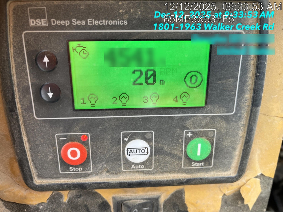 2021 Allmand NLV3GR (4) LED Light Fixture 350W, 23' Vertical Mast, 3kW Prime, Towable, Deep Sea L401, Leveling Jacks, Yanmar T4F 5.8hp