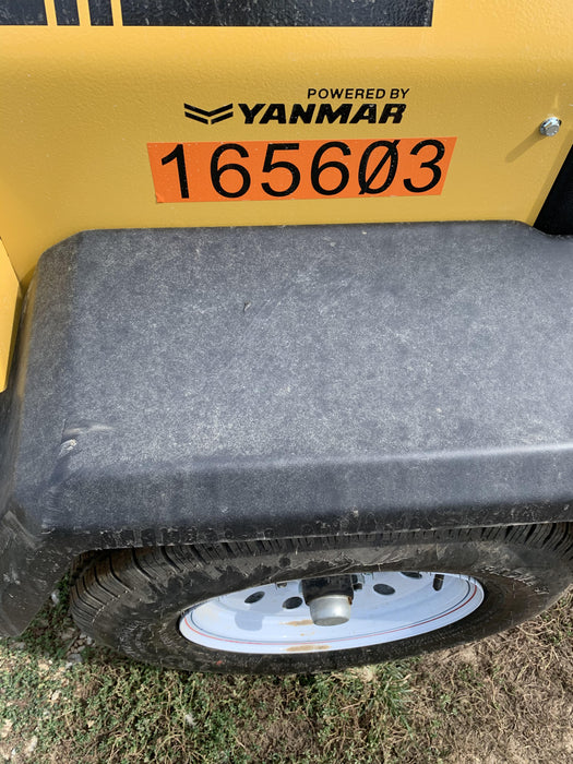 2021 Allmand NLV3GR (4) LED Light Fixture 350W, 23' Vertical Mast, 3kW Prime, Towable, Deep Sea L401, Leveling Jacks, Yanmar T4F 5.8hp