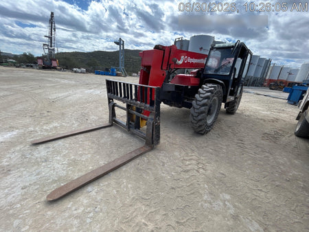 2019 Manitou MTA12042 120hp T4F, Cab/Heat/Air, Cab and Boom LED work lights, Auxiliary Hydraulics, Solid Tires, Amber strobe, Lift Hook 66" Carriage, 60" Forks
