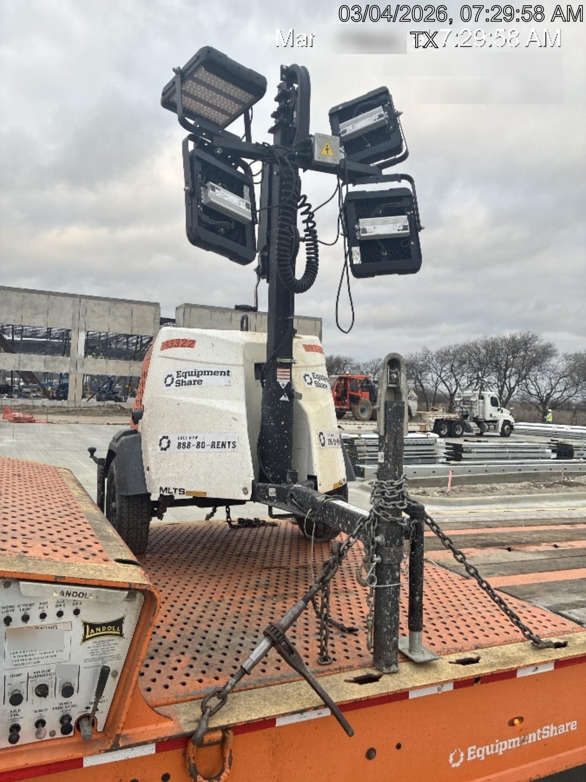 2024 Generac MLT2 Diesel, Flex Switch 120V Input, Powerzone Controller, 
(4) 320W LED Lights, 4kW Generator, 39.9 Gal Fuel Tank, 2" Ball, T3