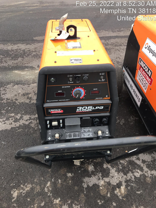 2021 Lincoln Electric Ranger 305 LPG LPG One-Pak (includes undercarriage, tank holder & tank strap) ORANGE