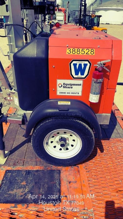 2024 Wacker Neuson LTT4 Diesel, Kohler KDW702, Deep Sea Controller, Auto Start, LED 320W, Bypass Outlet, T3