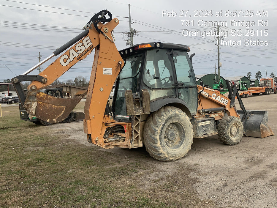 2020 Case 580N EP - Extendable Backhoe Cab/Heat/Air, 4WD, Extendable Stick, Pilot Controls, 2 Way Hydraulics, Ride Control, TAG Manual QC