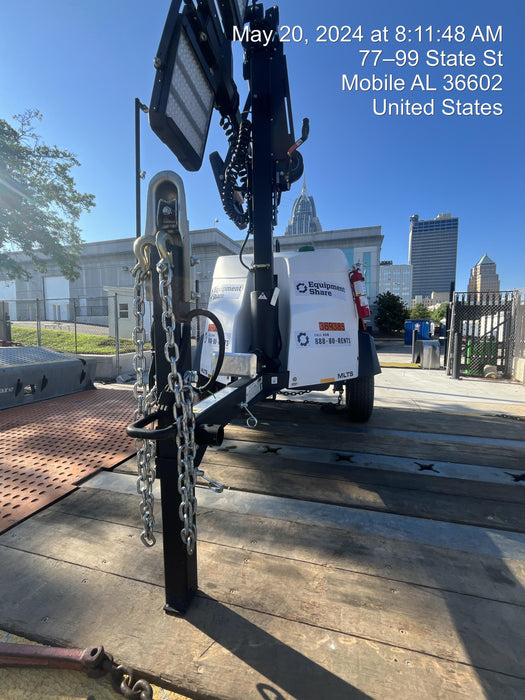 2023 Generac MLT2 Diesel, Flex Switch 120V Input, Powerzone Controller, 
(4) 320W LED Lights, 4kW Generator, 39.9 Gal Fuel Tank, 2" Ball, T3