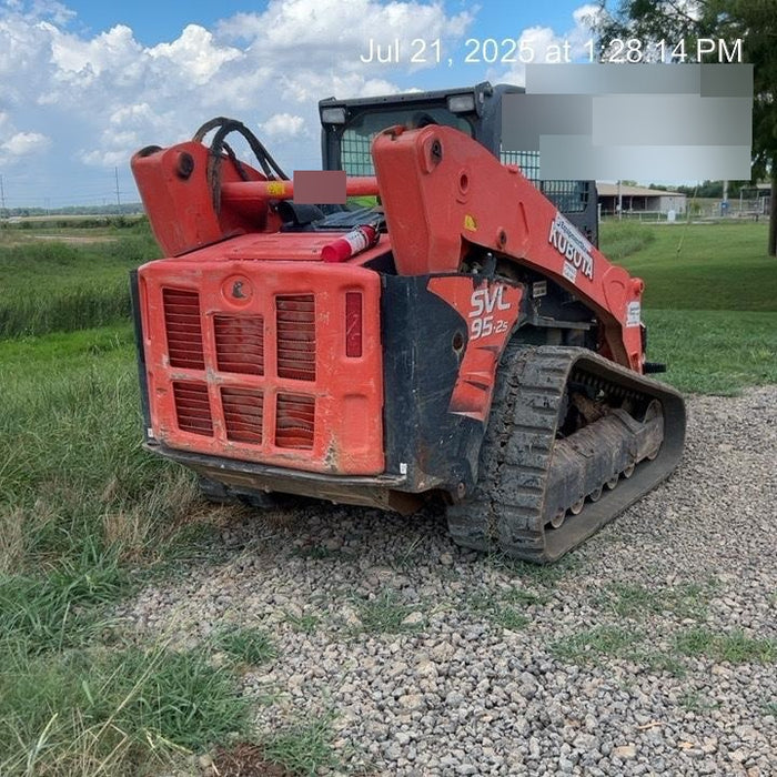 2019 Kubota SVL95-2S Cab/Heat/Air, Standard Tracks, Standard Flow w/Manual QC, 80" HD Tooth Bucket