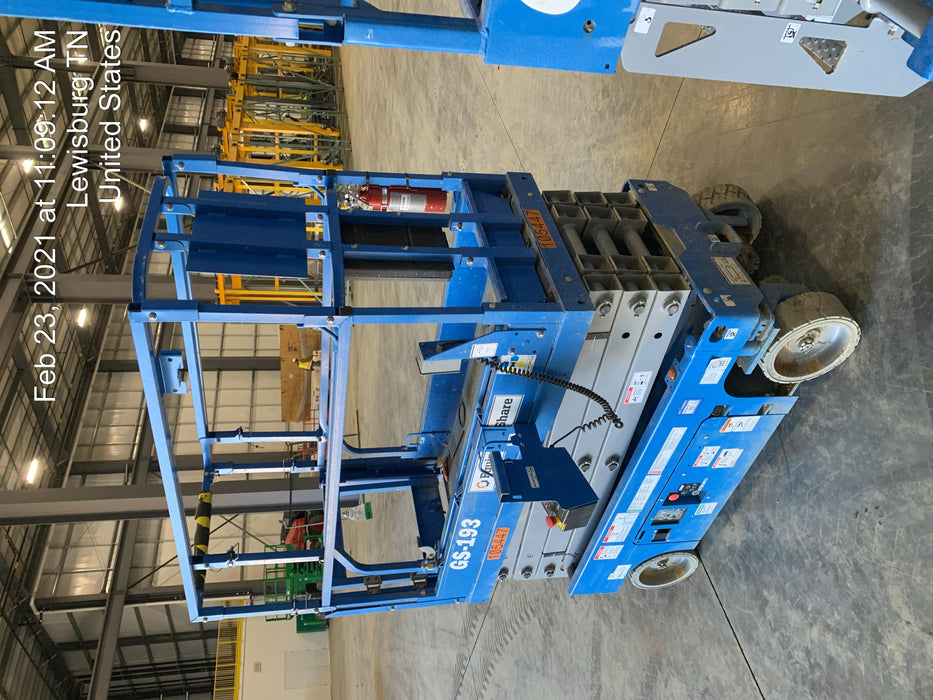 2020 Genie GS-1930 Solid Non Marking Tires, Beacon, Folding rails with half height swing gate