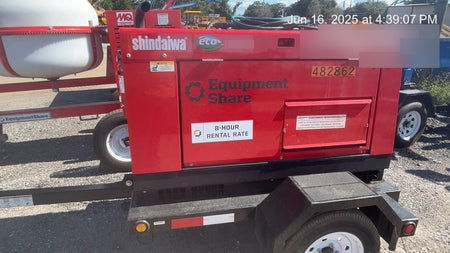 2024 Shindaiwa DGW400DML Kubota D902 Engine, 23 HP, Dual Op Welder, Wire, Arc, Droop Stick, Tig, and CC Stick Functionality, Simulphase, 3 Phase and 1 Phase Gen Output, Single Axle NB Trlr, Slr Trckl Chrg 12V 12W, Fire Ext, T3