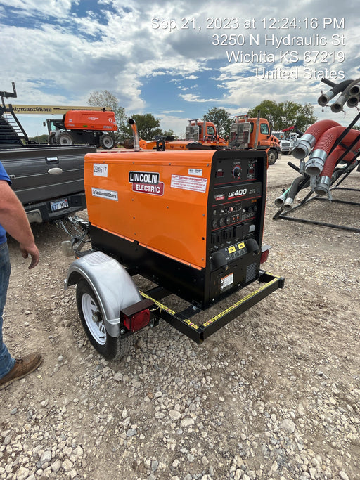 2022 Lincoln Electric LE400 Kubota V1505, Trlr, Cable Rack, Light Kit, ES Decals, T3