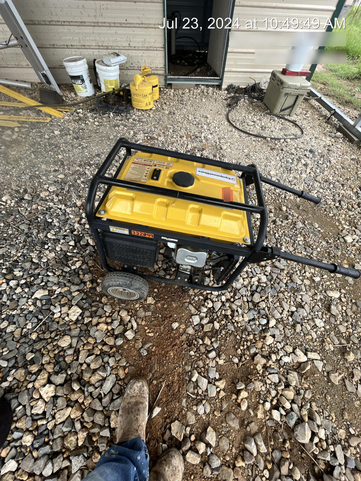 2023 Atlas Copco P6500W 5.5kW, AC390FD Gasoline Engine, Wheel & Handle Kit, (2) 120V Duplex 15A + (1) 120/240V 30A Twist Lock