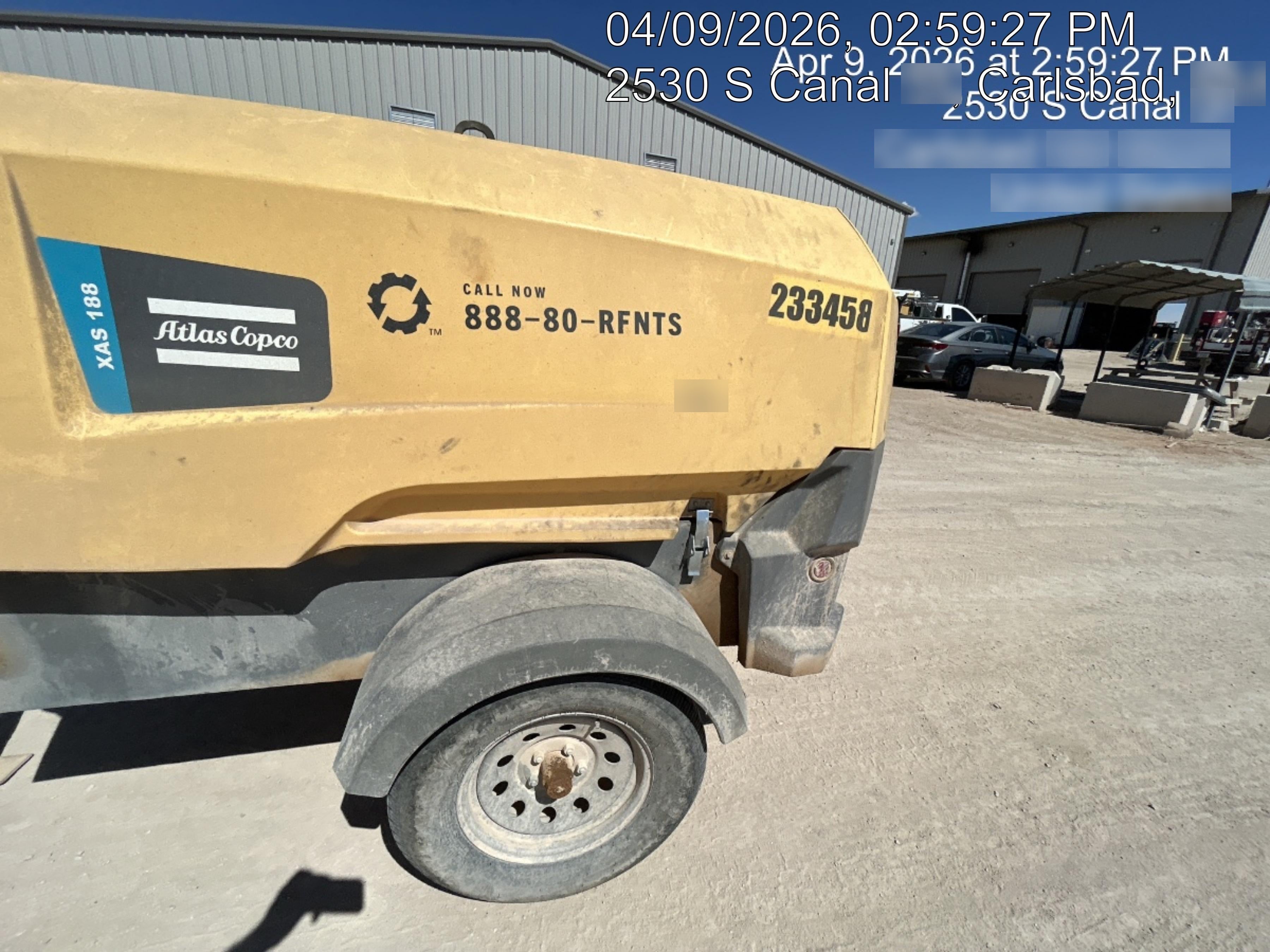 2022 ATLAS COPCO XAS188 CWK