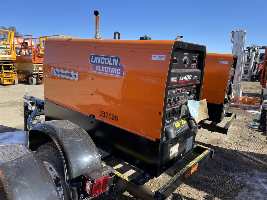 2023 Lincoln Electric LE400 Kubota V1505, Trlr, Cable Rack, Light Kit, ES Decals, T3