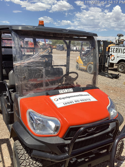 2021 Kubota RTV-X1140W-H Plastic Canopy, Windshield Acrylic Clear, LED Strobe Light, Wire Harness Kit, Back up Alarm