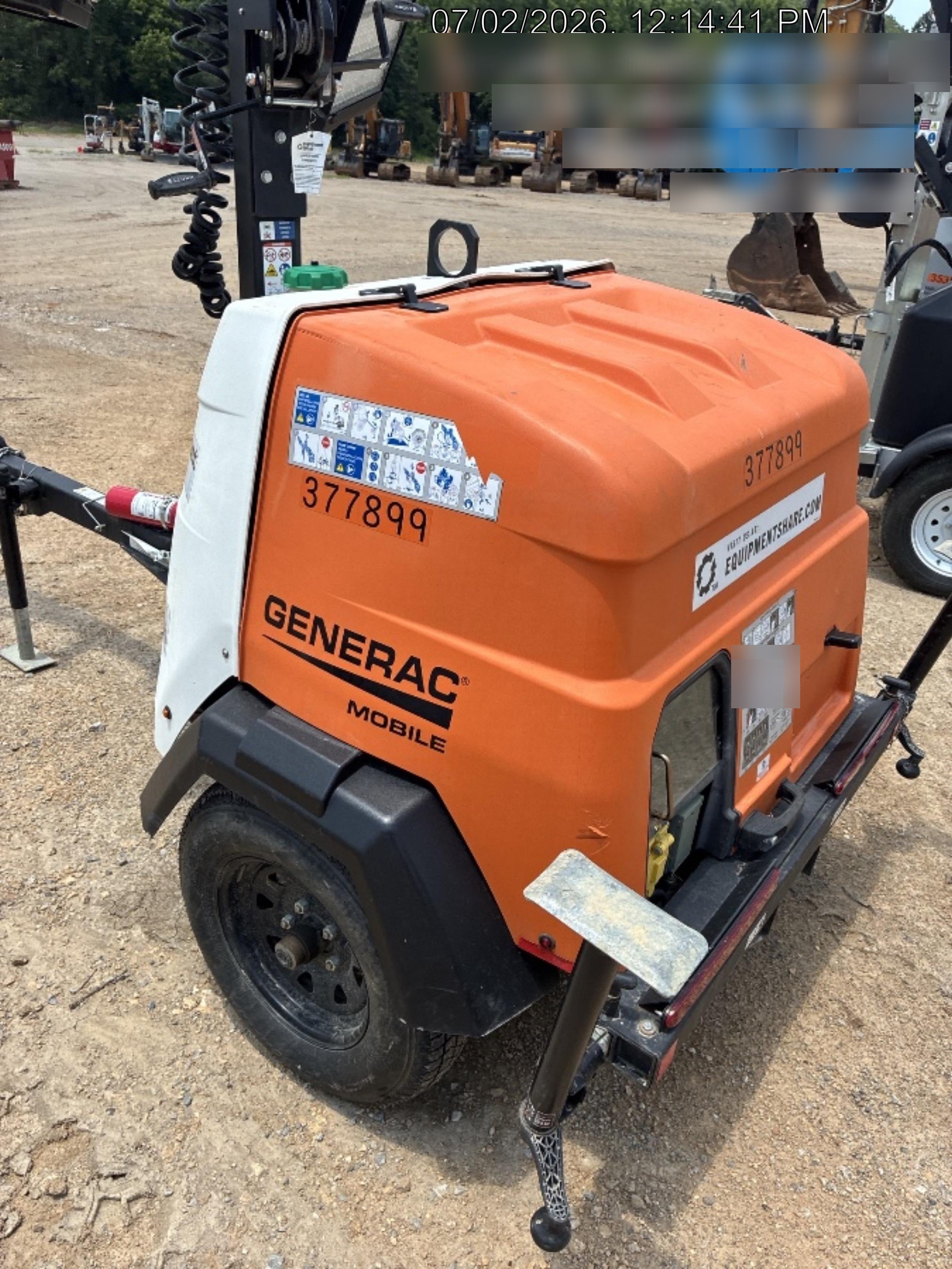 2023 Generac MLT2 Diesel, Flex Switch 120V Input, Powerzone Controller, 
(4) 320W LED Lights, 4kW Generator, 39.9 Gal Fuel Tank, 2" Ball, T3