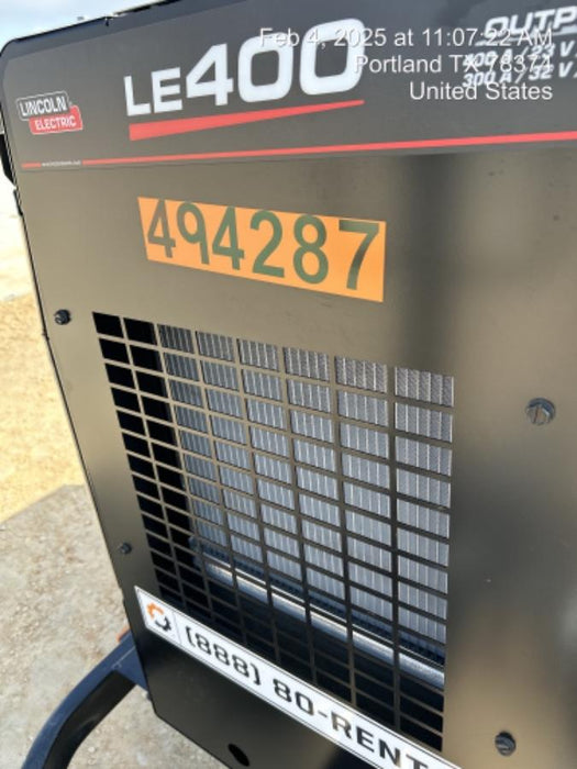 2025 Lincoln Electric LE400 Diesel, Kubota V1505, 22 HP, Trlr, Cable Rack, Light Kit, ES Decals, T3