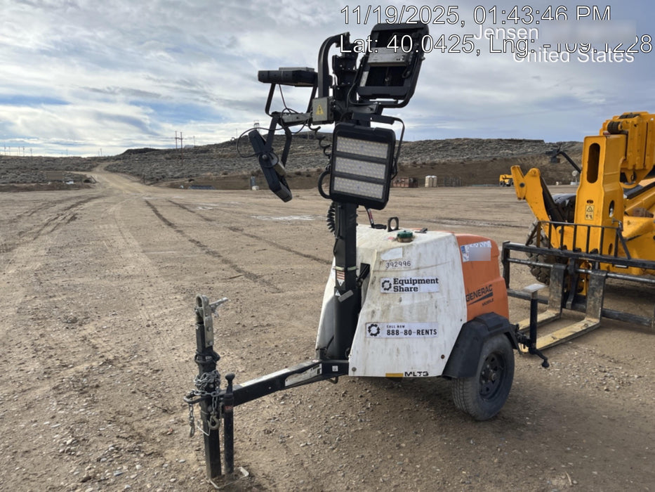 2024 Generac MLT2 Diesel, Flex Switch 120V Input, Powerzone Controller, 
(4) 320W LED Lights, 4kW Generator, 39.9 Gal Fuel Tank, 2" Ball, T3