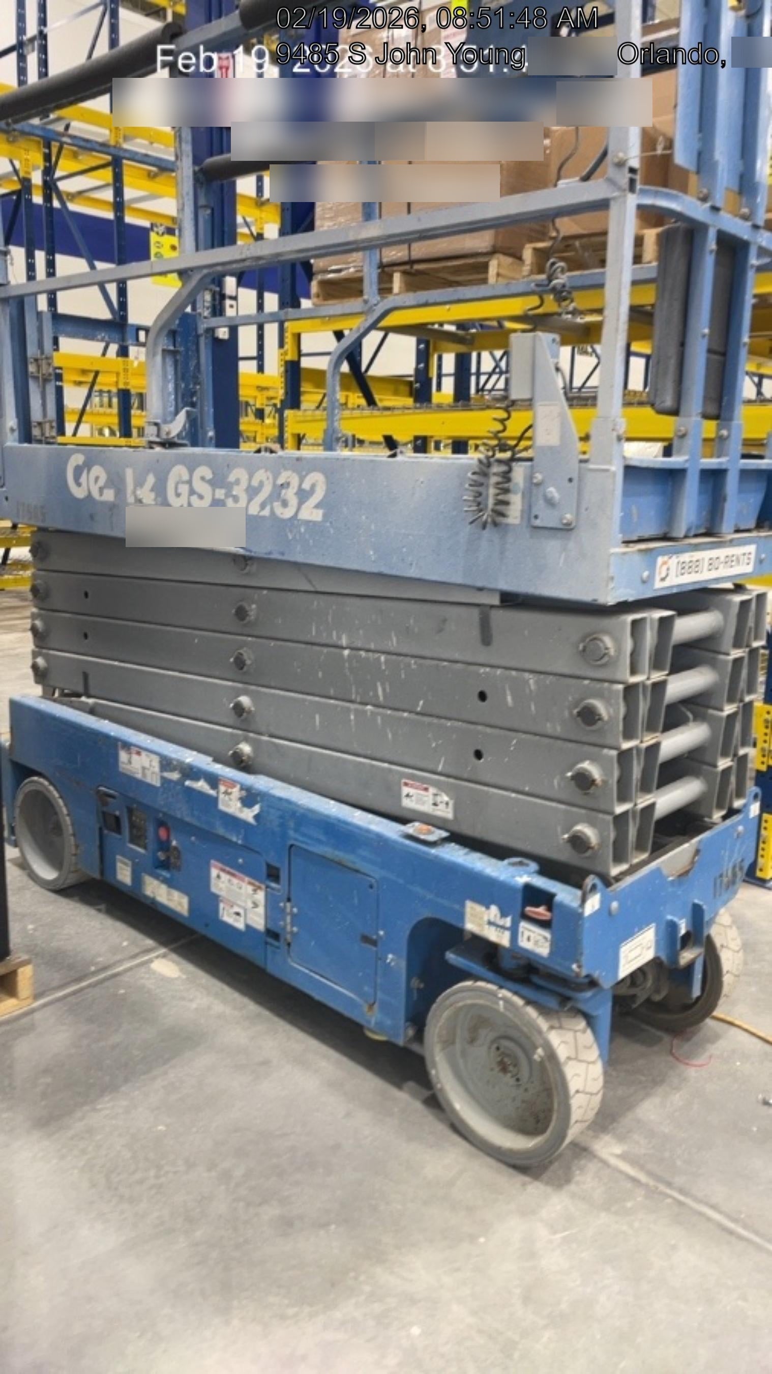2018 Genie GS-3232 GS-3232 w/Folding rails, Half height swing gate