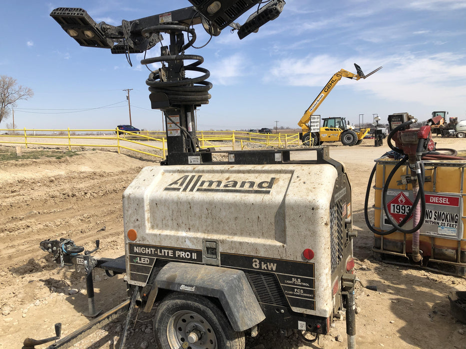 2019 Allmand Night-Lite Pro II Allmand Night-Lite Pro II Allmand Night-Lite Pro II 8 kW Light Tower w/Kubota Engine, LED Light Package