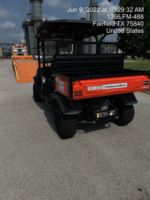 2021 Kubota RTV-X1140W-H Plastic Canopy, Windshield Acrylic Clear, LED Strobe Light, Wire Harness Kit, Back up Alarm