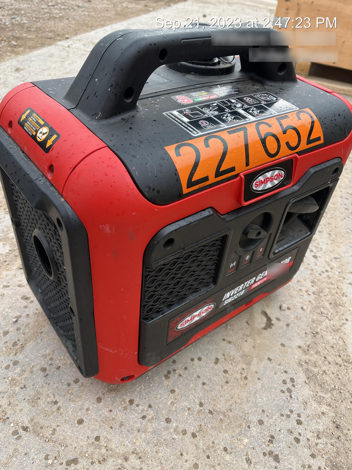 2022 SIMPSON SIG2218